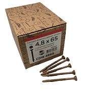 Саморезы Trusty Tools флюгельные CDW 4,8х65 дерево к металлу (180 шт.)